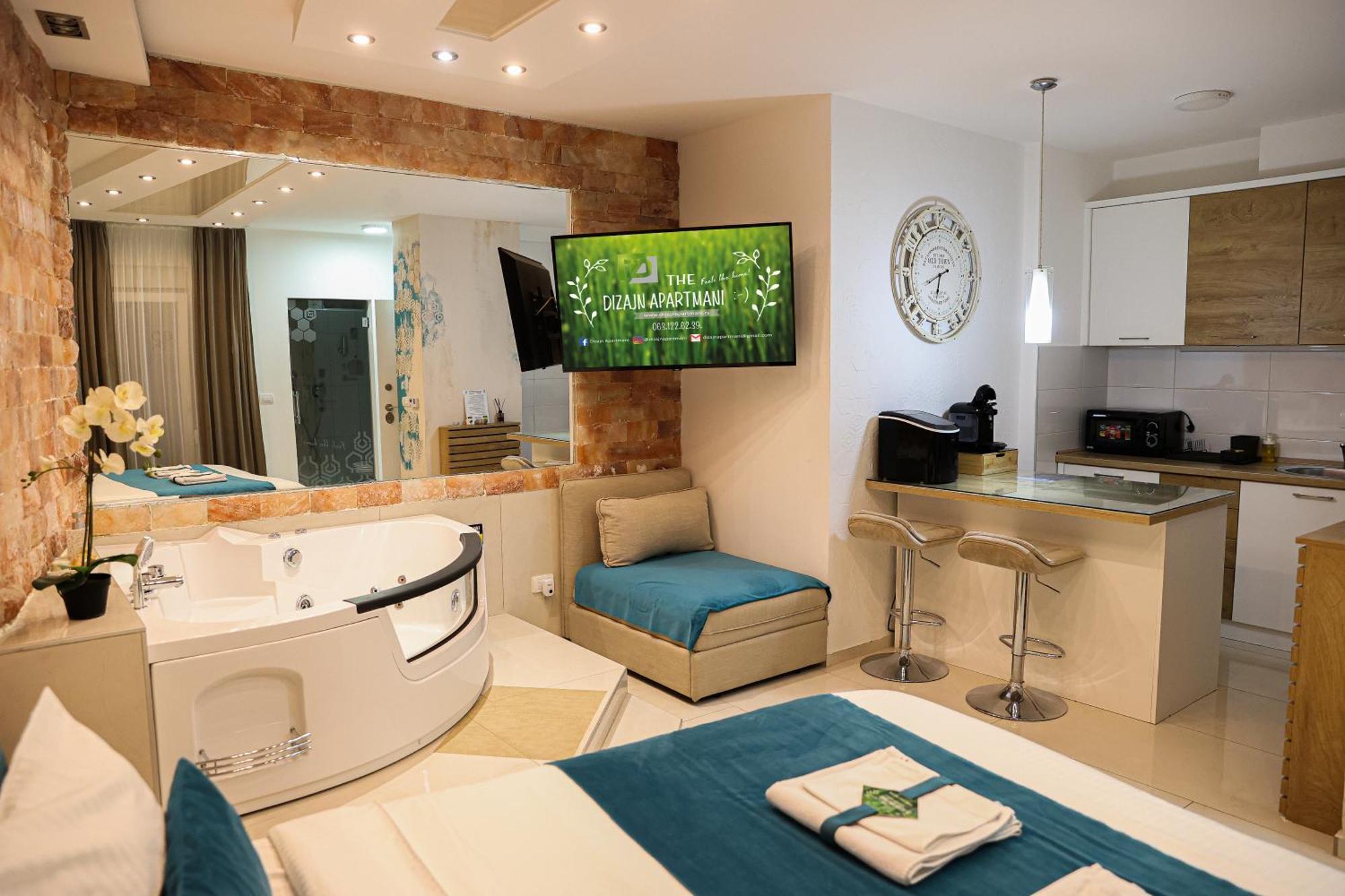 Design Apartment Premium Spa Lux 4 Star "Dubai" Completely Private Wellness & Spa Free Included Sauna & Jacuzzi & Salt Wall & Fire Place & 3D Ceilings & Business Wifi & Netflix & Keyless Code Entry & Full Smart App & Secure 2 Parking Place Ćuprija Extérieur photo